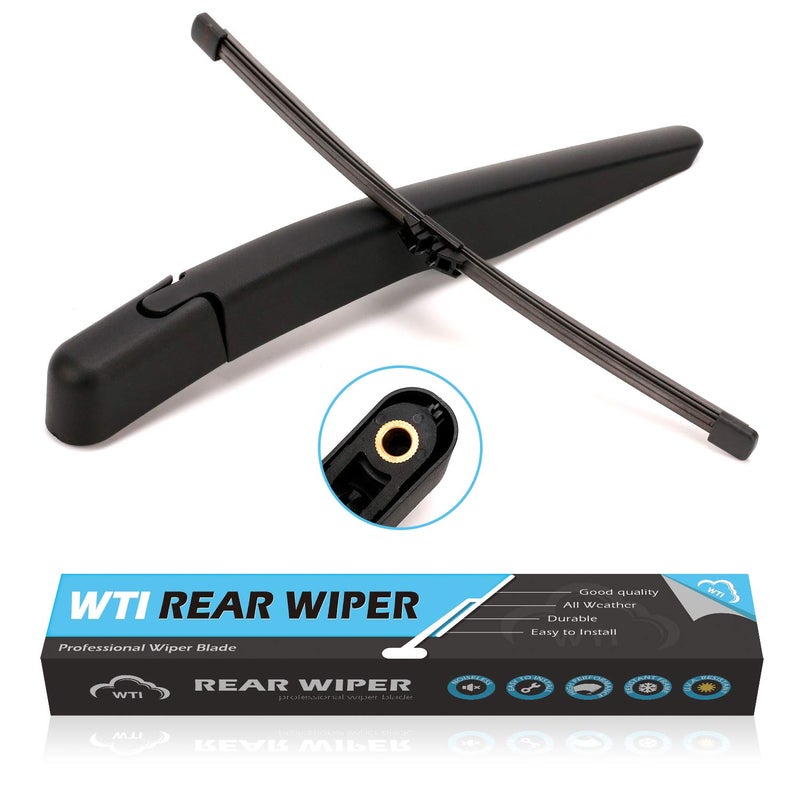 WTI Rear Wiper Arm Blade Set Compatible With Ford Explorer 2011-2019 / Escape 2013-2018 / Compatible With Lincoln MKX 2016-2018 SUV Rear Windshield Window Wiper Kits Assembly New Replacement - Image 1